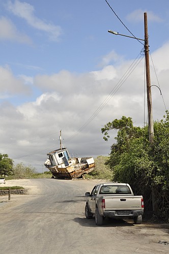 Boot auf  Straße