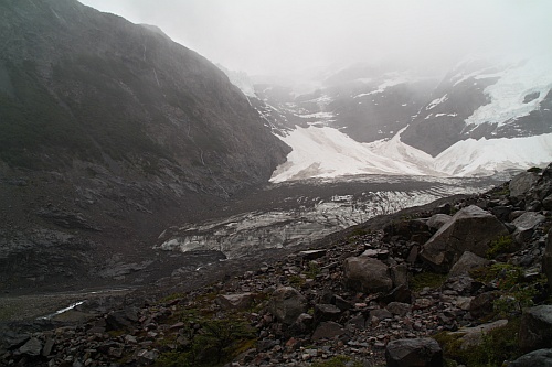 Glaciar del Francés - wir kehren um