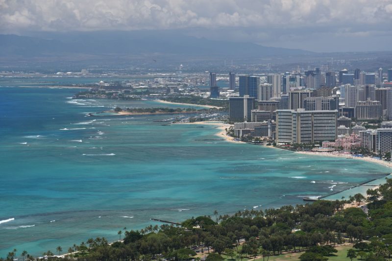 Blick auf Waikiki