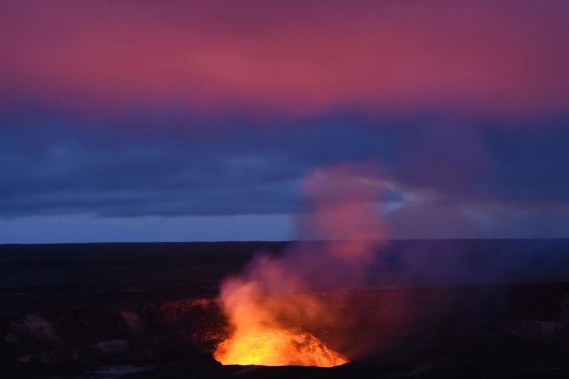Kilauea nach Sonnenuntergang