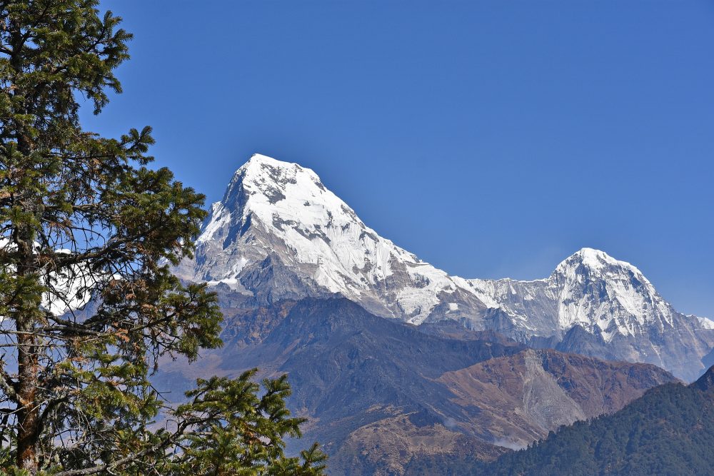 Ein letzter Blick zurück auf die Annapurna South