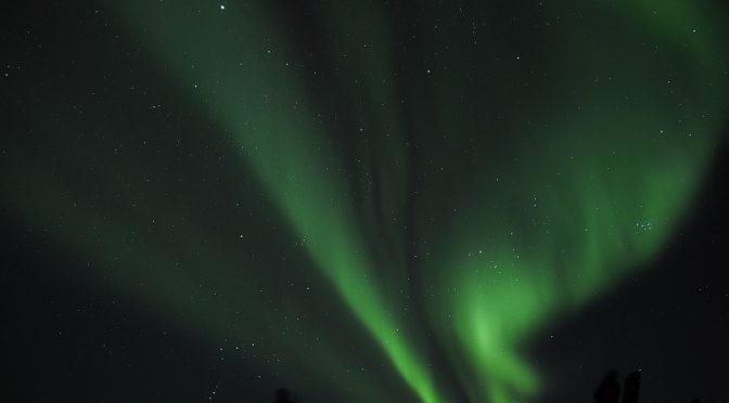 Nordlicht über dem Nuolja