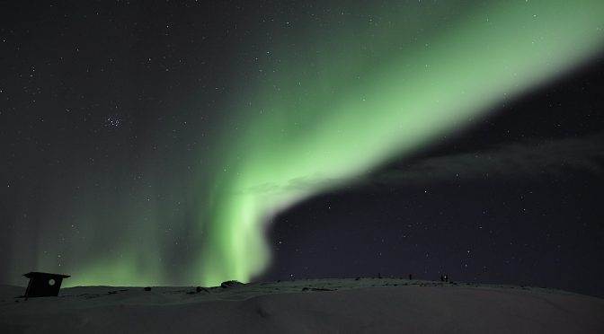 Nordlicht über dem Nuolja