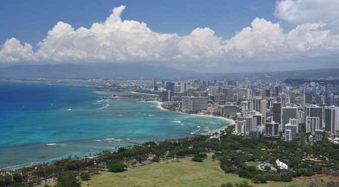 Blick auf Waikiki