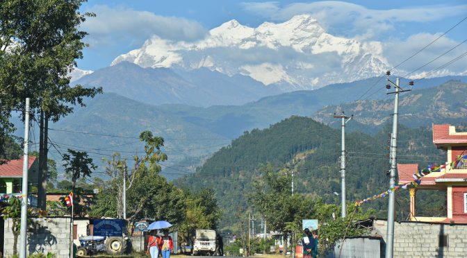 Blick auf Mt. Manaslu